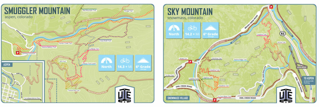 Mountain Bike Trail Maps and Activity Map Design